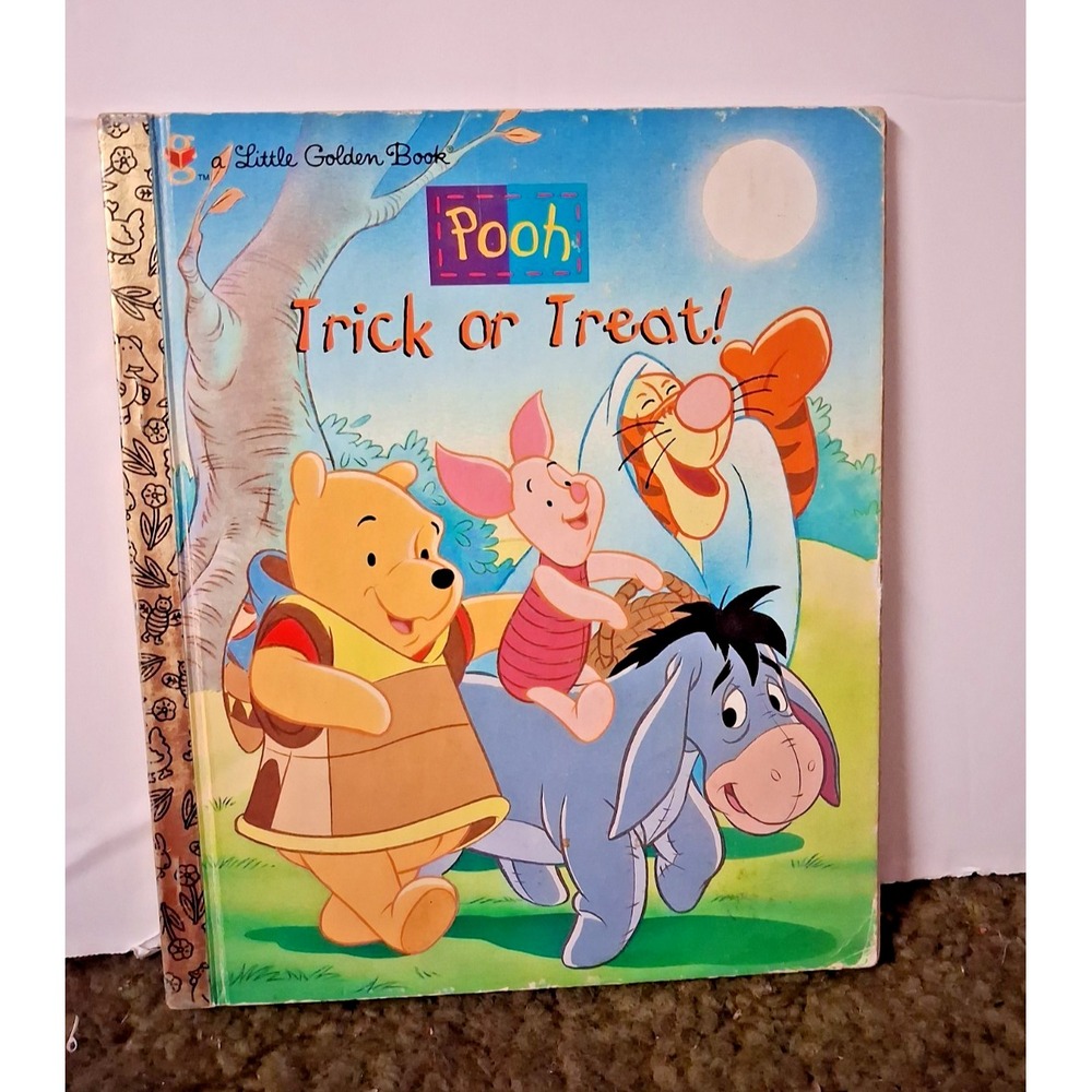 Disney Winnie The Pooh Trick Or Treat Little Golden Book 1997 First Edition